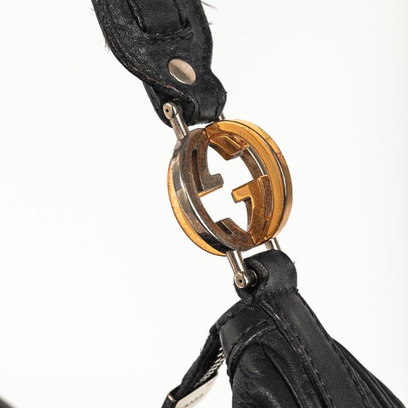 Gucci GG Twins Black Guccissima Leather Large Hobo - Picture 7 of 12